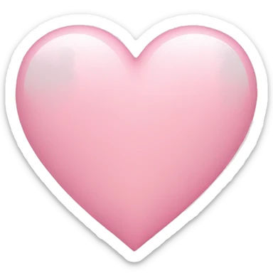 Light pink heart sticker