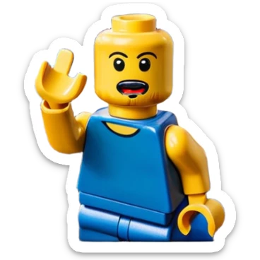 painting of edvard munch's scream in Lego sticker