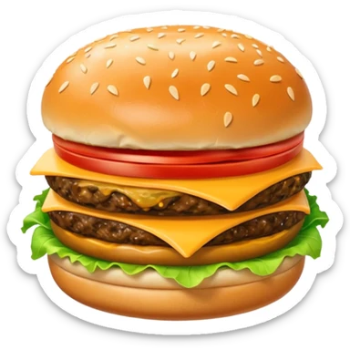 cheeseburger sticker