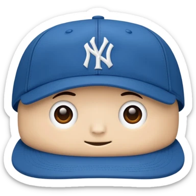 gorra blue yankee sticker