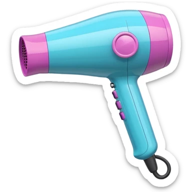 Cute Hair dryer, different design sticker