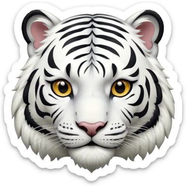 White tiger sticker
