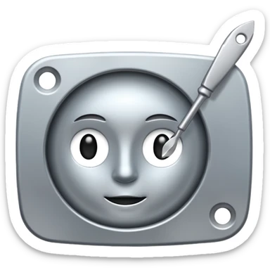 Palette knife sticker