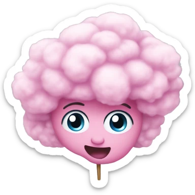 Cotton candy sticker
