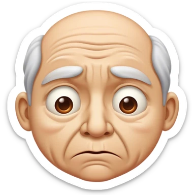 The “I Smelled Something Bad” Face – Wrinkled nose, squinted eyes, lips pursed in disgust. sticker