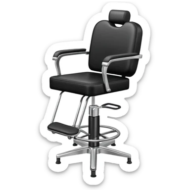 Hairstylist chair sticker