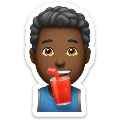 Guy drinking koolaid  sticker