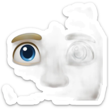 Detailed face and neck  of Daniel Craig as James Bond sticker