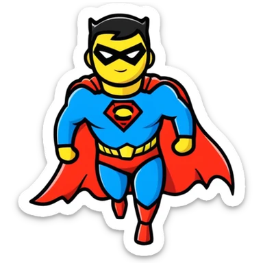 superhero sticker