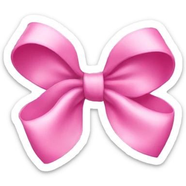 pink bow sticker