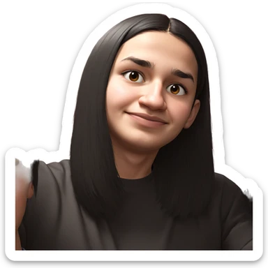 black haired boy solo sticker