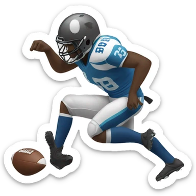 Football player broke leg  sticker