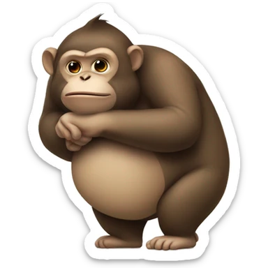 fat monkey sticker