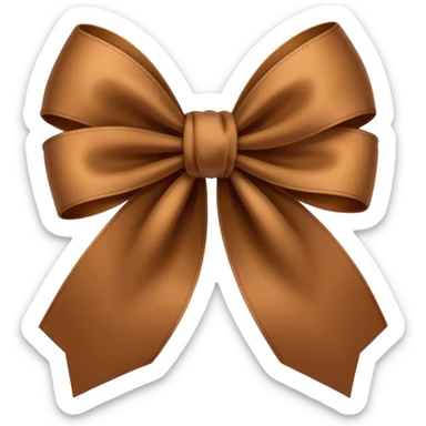 🎀 mude a cor do laço para marrom  sticker