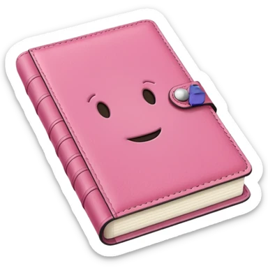 pink diary sticker