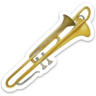 A trombone THATS NOT A TRUMPET OR A SAXOPHONE sticker