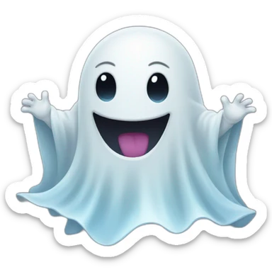 happy ghost sticker