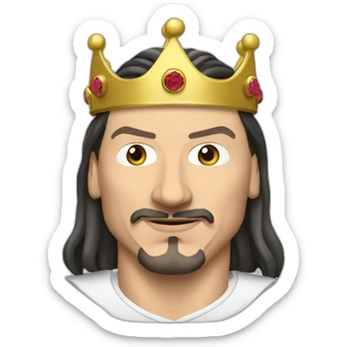 Zlatan Ibrahimovic with King crown sticker