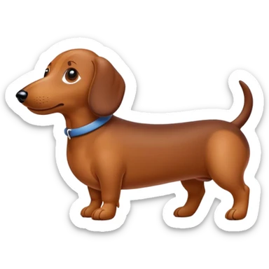 Sausage dog sticker