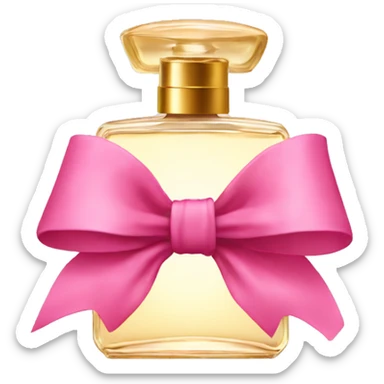 Perfume w bow sticker