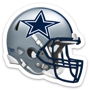 Dallas Cowboys helmet sticker