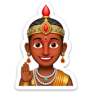Lord balaji tilak sticker