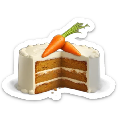 classic carrot cake-no filling sticker
