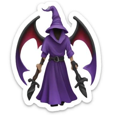 A favicon for a site about witchcraft and the occul sticker