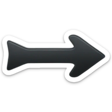 black right arrow sticker