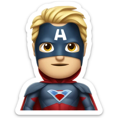 elon musk dressed as a superhero sticker