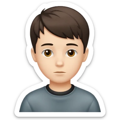 make a boy with the edgar hair cut  sticker