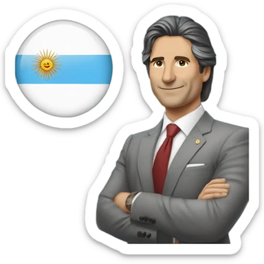 javier milei presidente argentina sticker