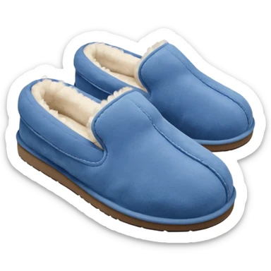 UGG slippers blue sticker