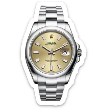Watch Rolex white Gold  sticker