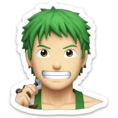 Zoro one piece sabre sticker