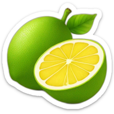 Citron sur fraise sticker