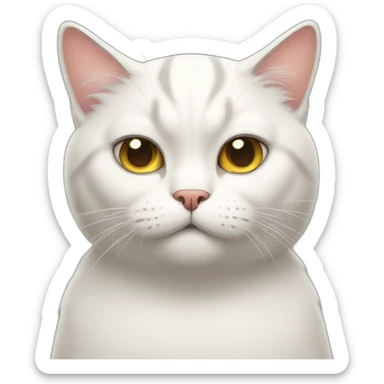 not amused cat sticker
