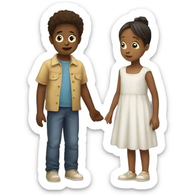 a child does not give a toy to another child sticker