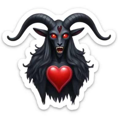 Heart Baphomet sticker