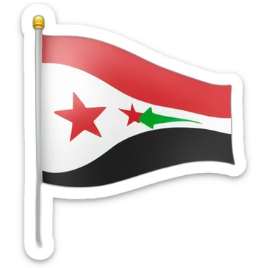 New flag Syria sticker