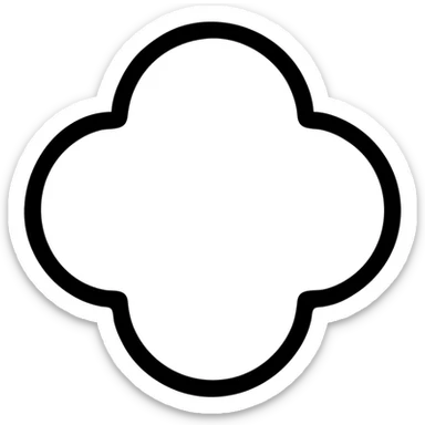 облако с 4 выступами sticker