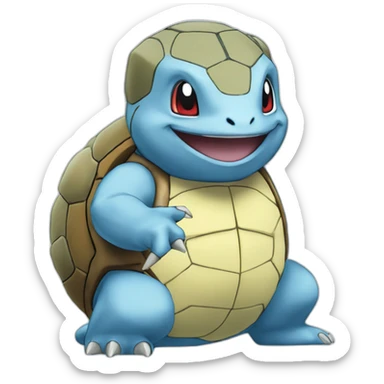 The Pokémon wartortle sticker