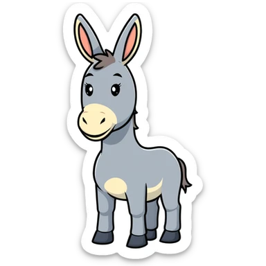 Donkey from Shrek movie sticker