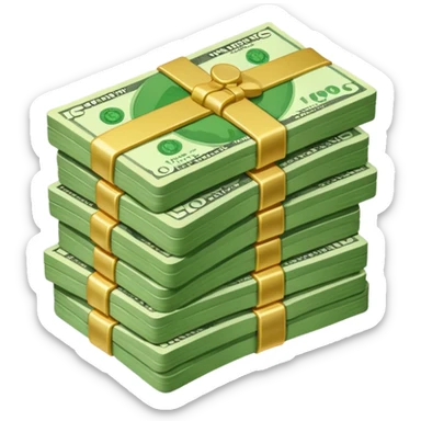 Сделай пачку денег как в GTA San Andreas sticker