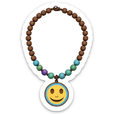 hippie necklace sticker