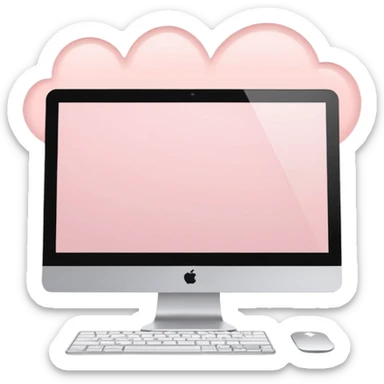 light pale pink wallpaper computer sticker