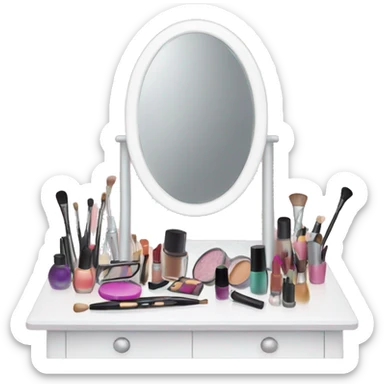 makeup dresser sticker