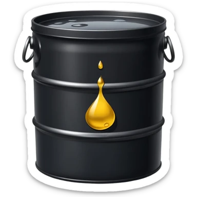 oil sludge in barrel  sticker