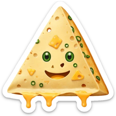 one single triangle nachos sticker