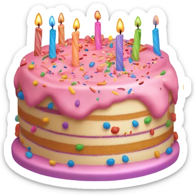 Birthday cake  sticker